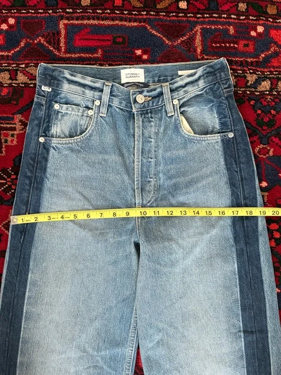 Citizens of Humanity Ayla Baggy Tuxedo Stripe Jeans - Picture 6 of 14